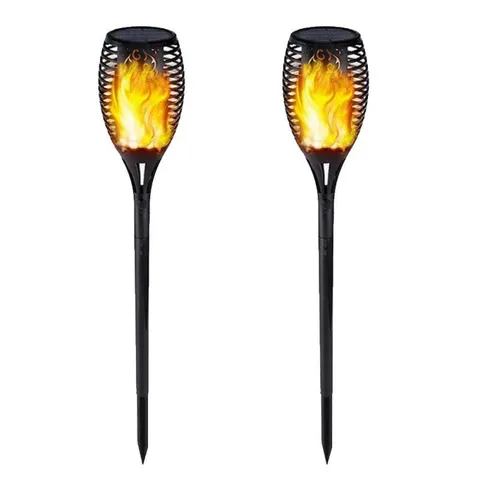 Left wind Solar torch lights 96 LED Solar Lights Dancing Flames Waterproof Torches Lantern Outdoor for Garden
