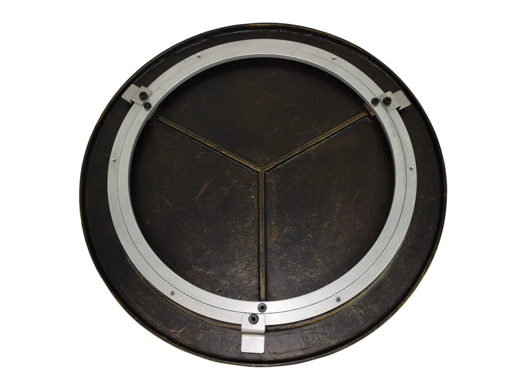CC Outdoor Living 22” Antique Bronze Round Heavy Duty Lazy Susan and Fire Pit Table Cover, photo 4 of 4
