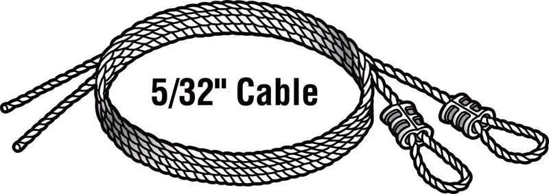 Prime-Line 14 ft. L X 5/32 in. D Carbon Steel Extension Cables, photo 2 of 2
