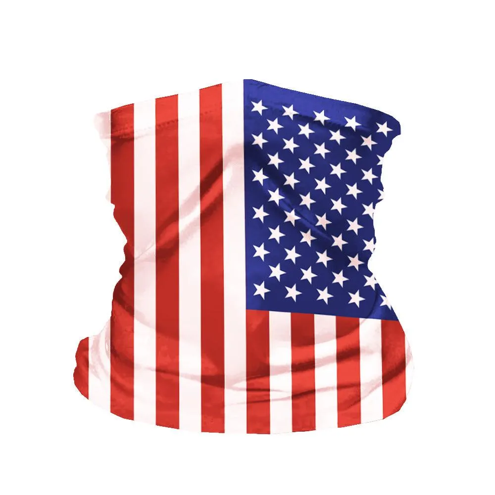 CLEANBREATH™ Cooling Face Covering with Pocket | Washable Face Mask, Neck Gaiter, 4th of July Independence Day American Flag - CLEANBREATH™, photo 6 of 6