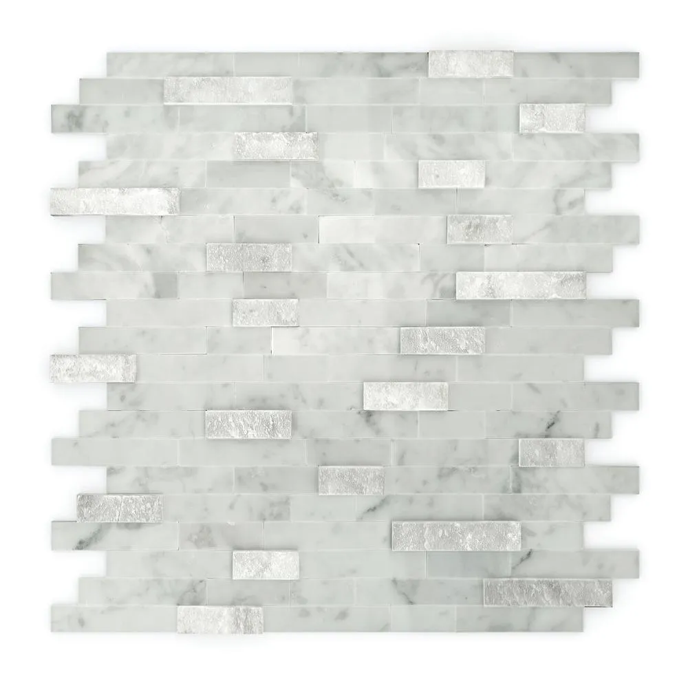 Inoxia SpeedTiles Bengal Brown 11.77 in. x 11.57 in. x 8 mm Stone Self-Adhesive Wall Mosaic Tile (11.4 sq. ft. / case), photo 22 of 23