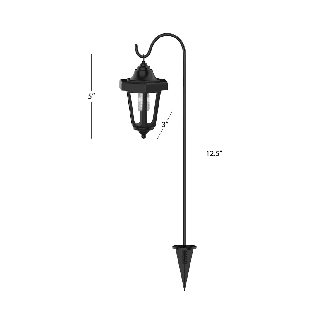 Pure Garden 32" Solar Powered Hanging Coach Lanterns LED Lights by Pure Garden, Set of 2, photo 2 of 8