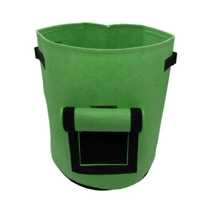 1/2/4 Pack Potato Grow Bags, Planter Bag 5/7 Gallon, Garden Bags for Vegetable, Fabric Planting Pots with Handles, Potato Planter Bag with Access Flap, Breathable Nonwoven Growing Gags, photo 10 of 11
