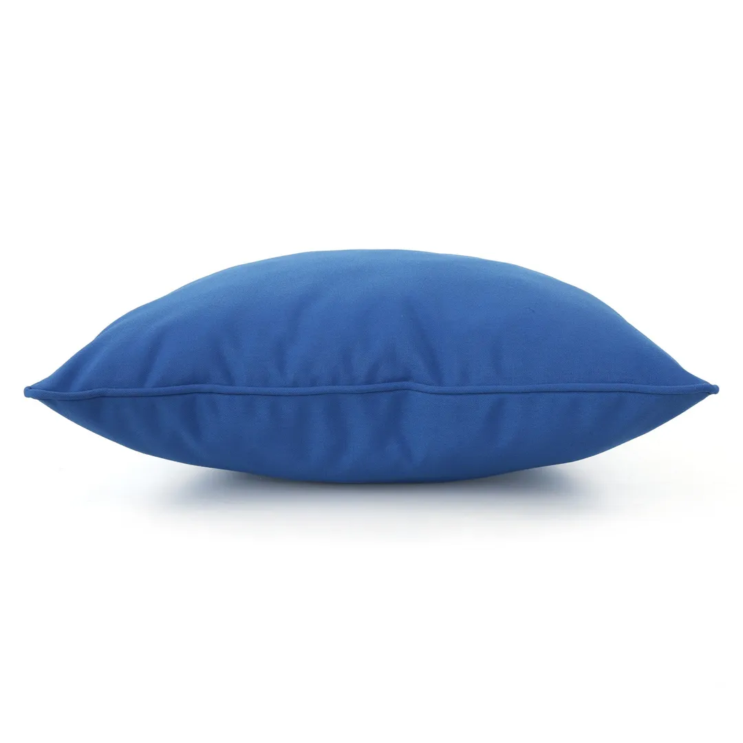 Esme Outdoor Water Resistant Fabric Pillows, Set of 3, Blue, photo 5 of 11