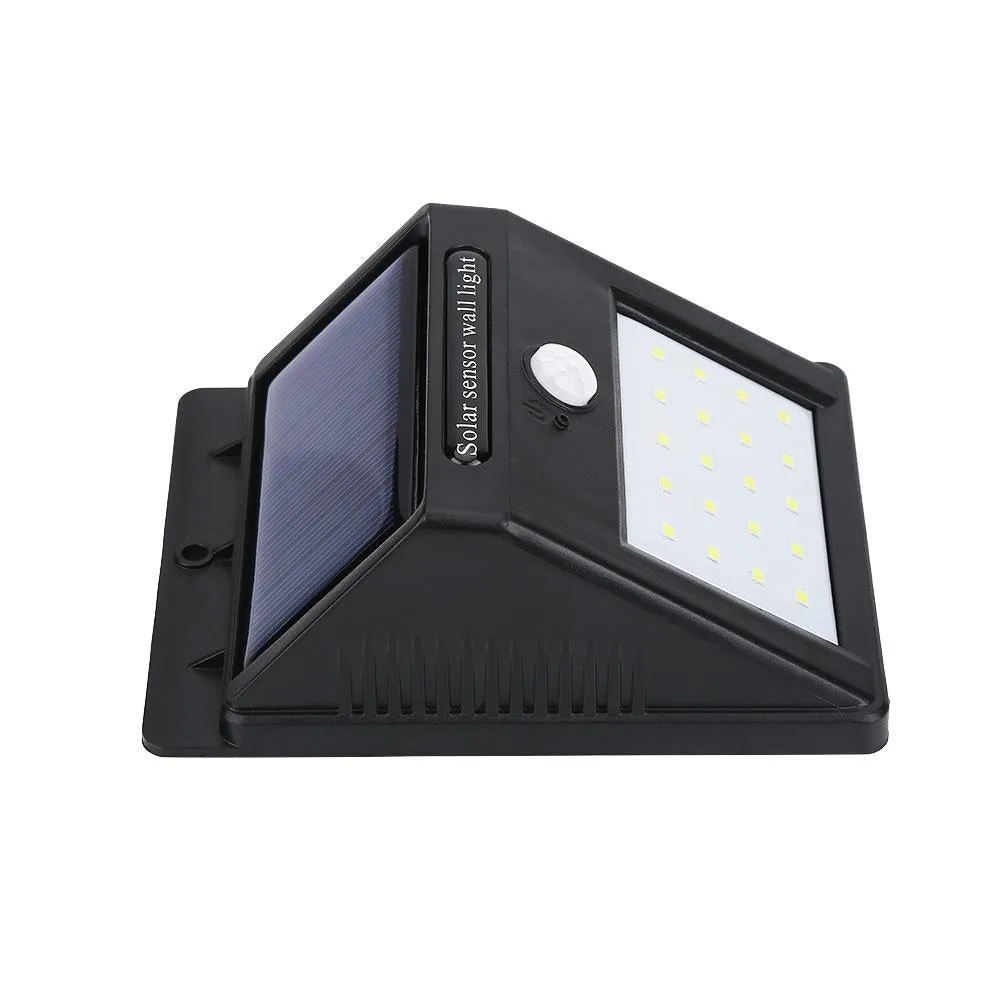 LAFGUR 2 Pack Solar Lights Outdoor Waterproof Wall Light 20 LED Flood Lighting Motion Sensor Auto On/Off Porch Lights for Patio Deck Yard Step Garden, photo 7 of 10
