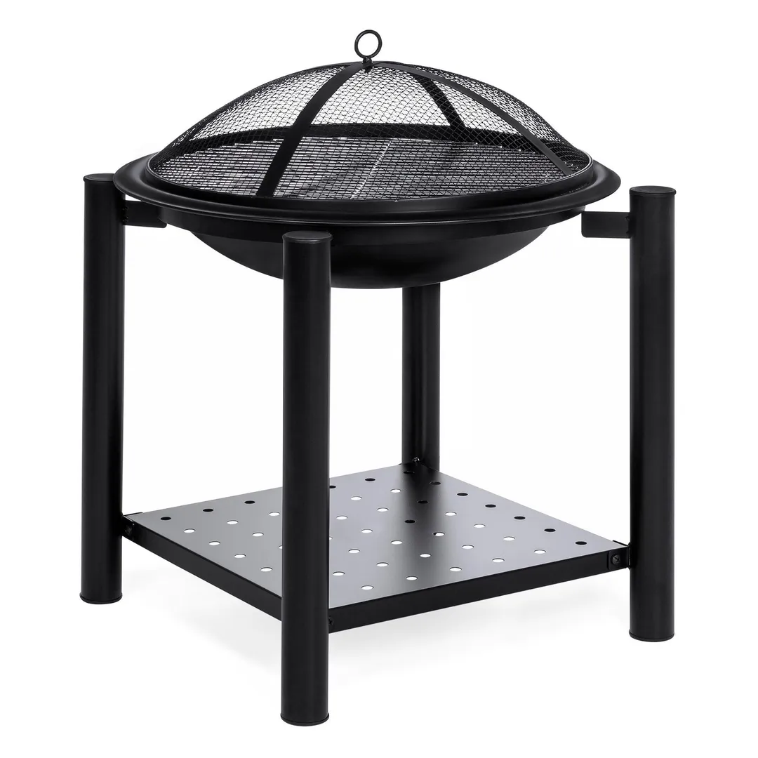 Best Choice Products 21.5 inch Patio Fire Pit Bowl w/ Storage Shelf, Cover, Poker, photo 4 of 6