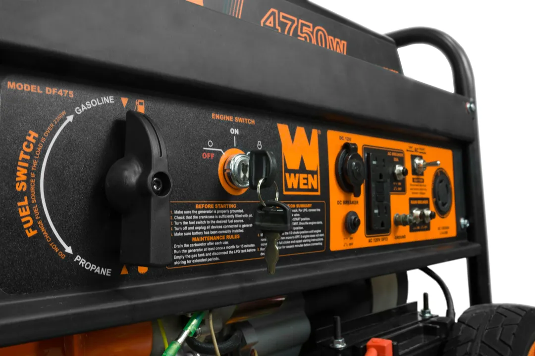 WEN 4750-Watt 120V/240V Dual Fuel Portable Generator with Wheel Kit and Electric Start - CARB Compliant, photo 7 of 7