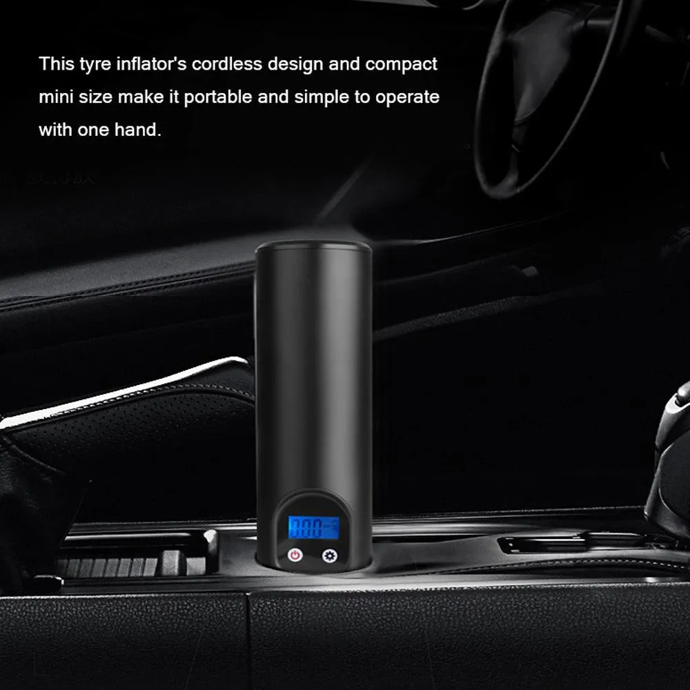 KKmoon Portable Car Air Pumps Electric Tire Inflator Car Bike Pump Auto Car Wireless Inflatable Pump, photo 5 of 7