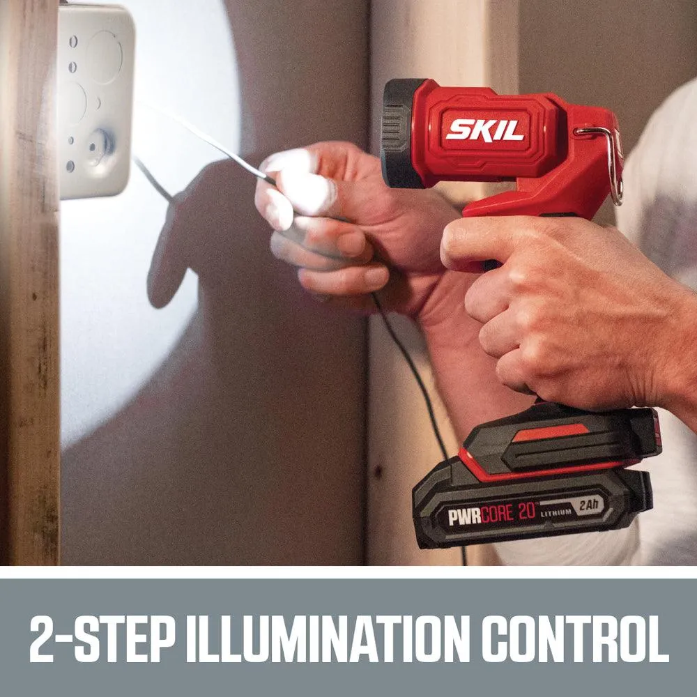 SKIL PWRCore 4-Tool 20V Cordless Combo Kit with (2) 2.0Ah Lithium-Ion Batteries and Charger, CB739601, photo 7 of 16