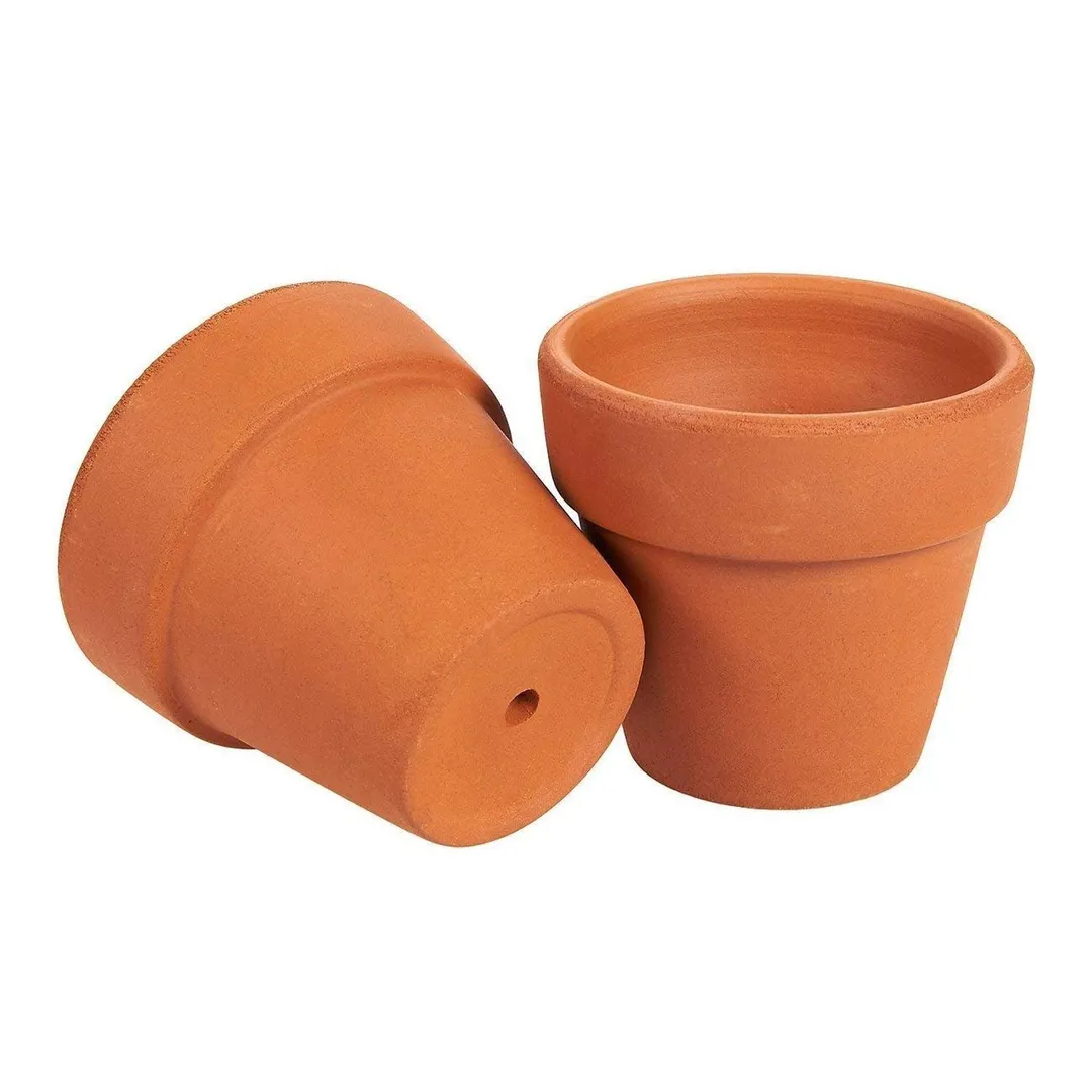 10-Pack 2.6" Terra Cotta Pots, Mini Small Terracotta Flower Clay Pots Planters for Plants with Drainage Holes, Ceramic Pottery Nursery Indoor Outdoor Garden Gardening for Cacti & Succulent 2.6 inches, photo 6 of 7