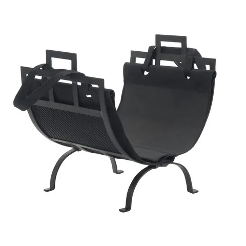 Log Holder with Canvas Tote