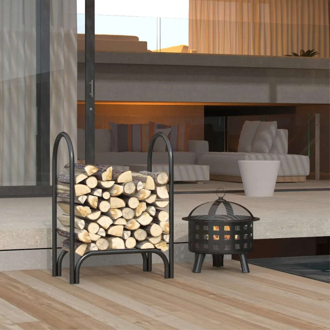 Regal Flame LRFP1001-EF 28 in. Heavy Duty Firewood Log Rack Outdoor Firewood Holder, photo 4 of 4