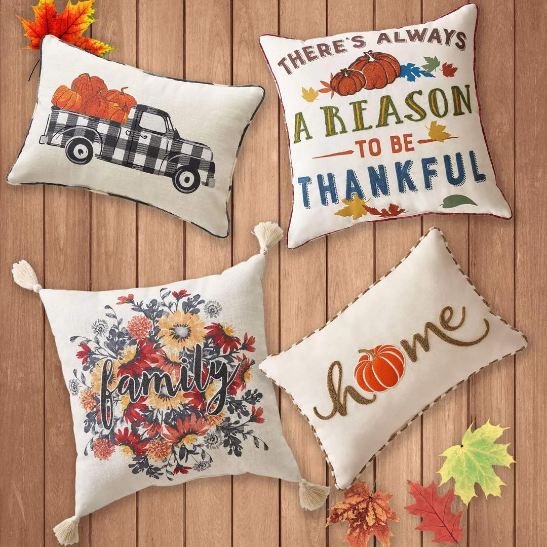 Better Homes & Gardens Pumpkin Truck Outdoor Pillow, 14" x 20", photo 4 of 4