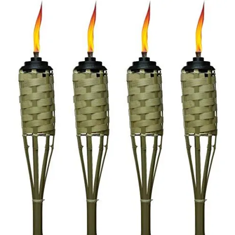 57-Inch Luau Bamboo Torches - 4 pack