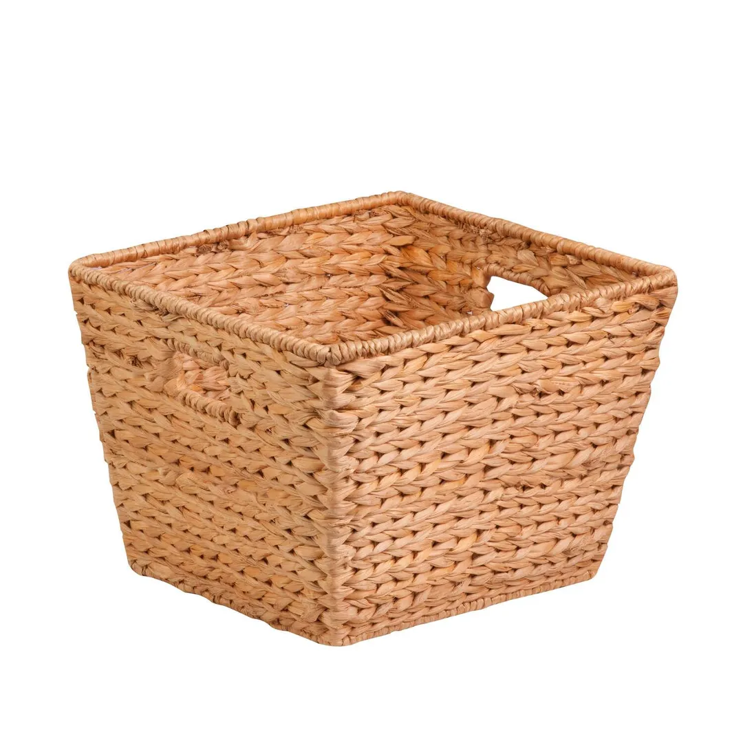 Honey-Can-Do Banana Leaf 15 in. L X 15 in. W X 12 in. H Brown/Natural Storage Basket, photo 2 of 3