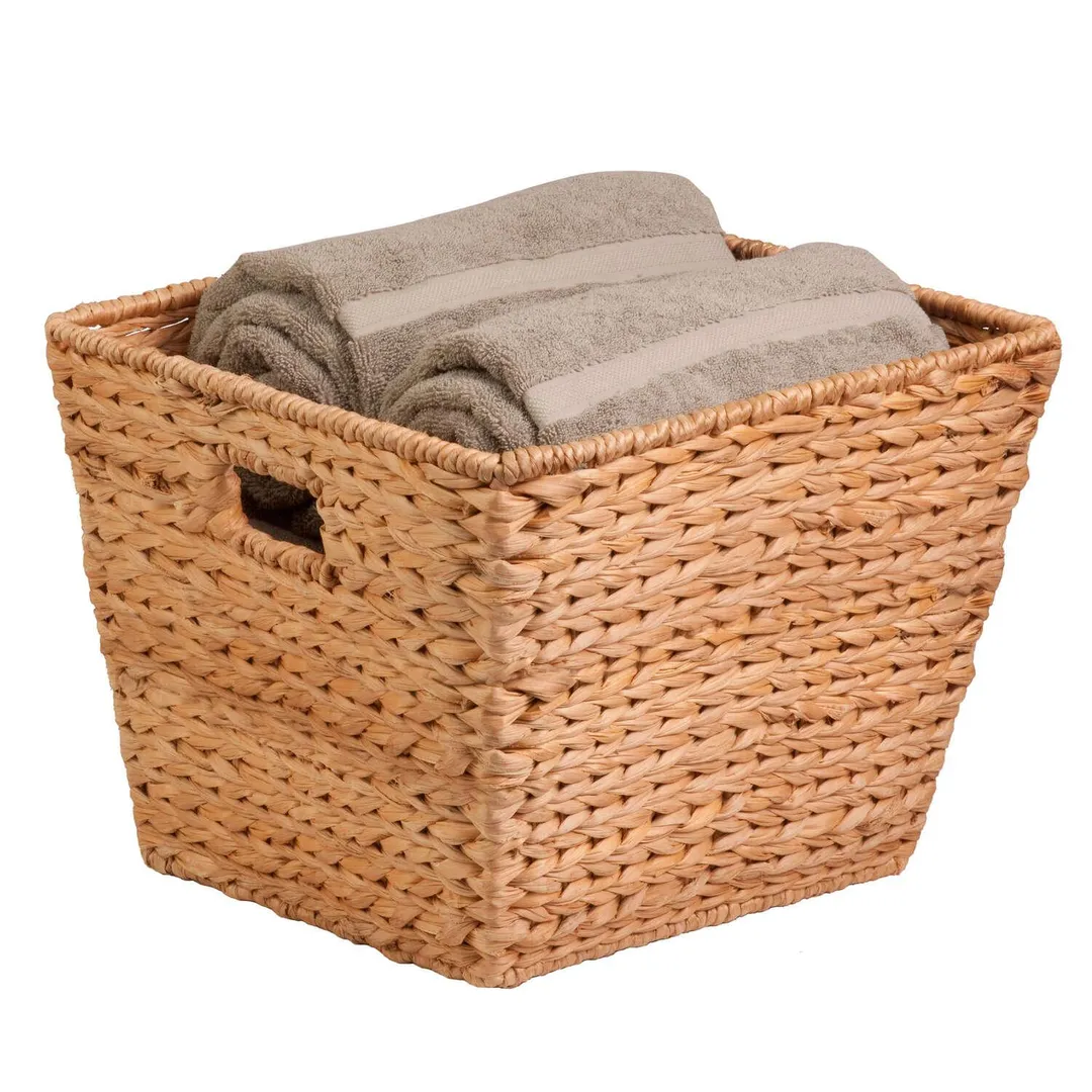Honey-Can-Do Banana Leaf 15 in. L X 15 in. W X 12 in. H Brown/Natural Storage Basket, photo 3 of 3