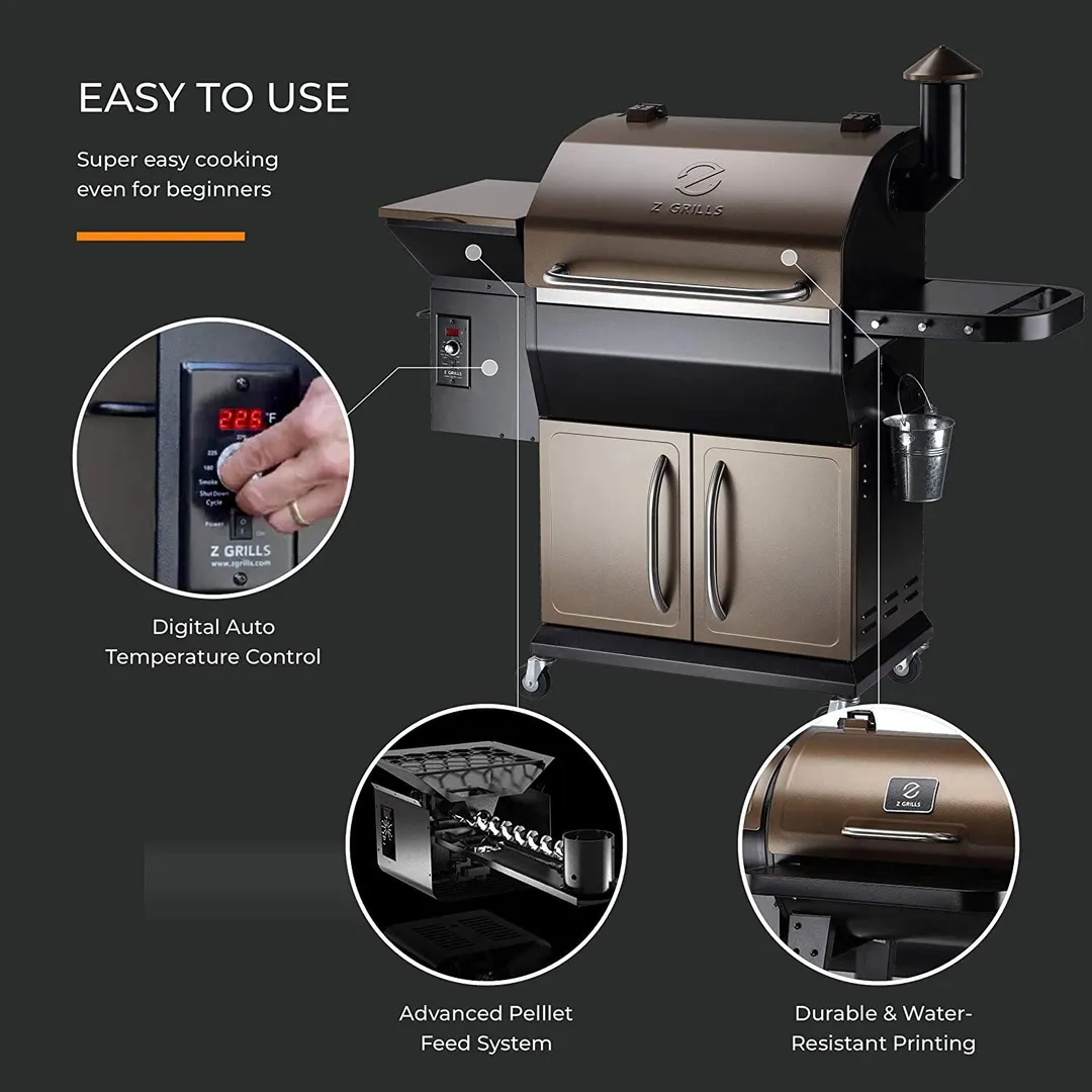 Z Grills 1000D Smart Wood Pellet Grill 8 in1 Outdoor BBQ Smoker 1000 SQ Inches Cooking Area, photo 3 of 7