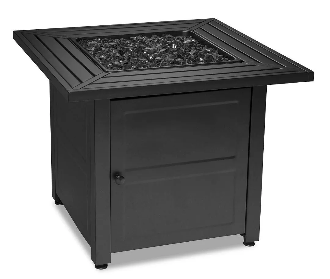 Blue Rhino Endless Summer LP Gas Outdoor Fire Table with Steel Slat Mantel, photo 2 of 8