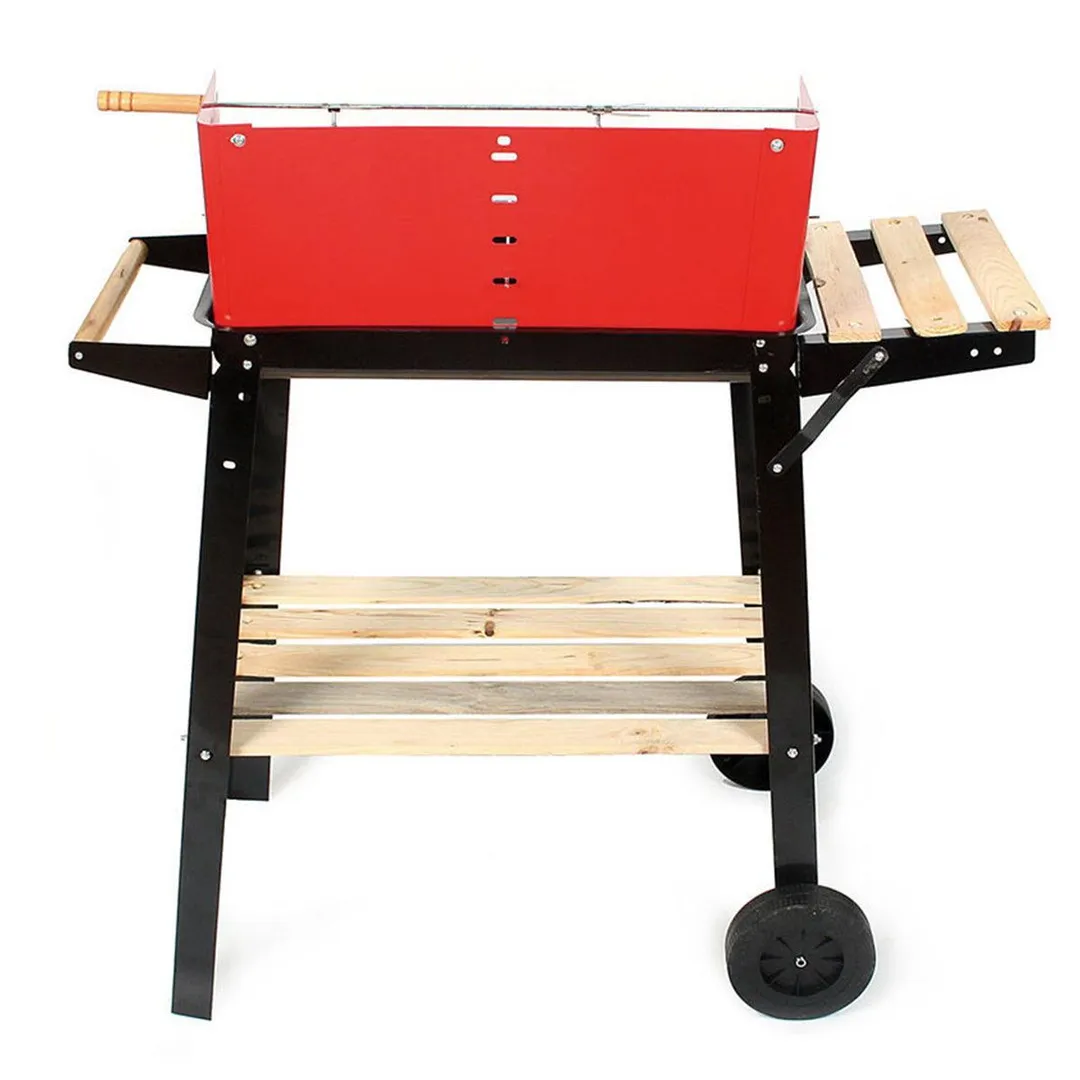 Portable BBQ Grill Charcoal Barbecue Pit Outdoor Camping Backyard Picnic Meat Cooker Smoker, photo 4 of 5