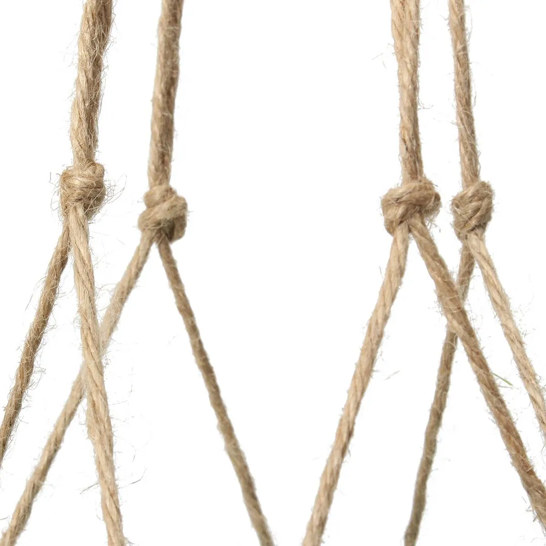 41" Macrame Braided Plant Hanger Hanging Planter Basket Jute Rope Pot Holder Home Garden, photo 6 of 8
