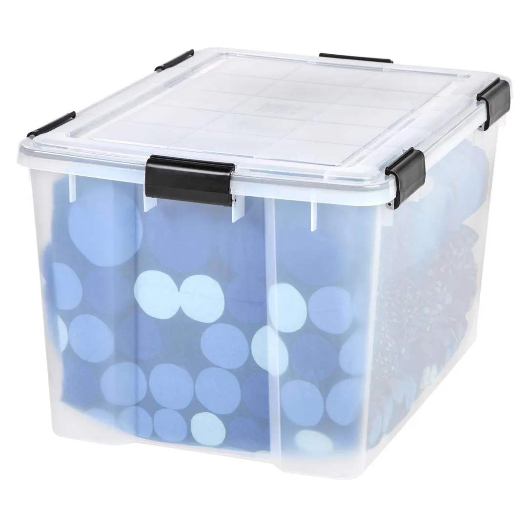 IRIS WEATHERTIGHT 11.75 in. H X 15.75 in. W X 19.7 in. D Stackable Storage Box, photo 5 of 5