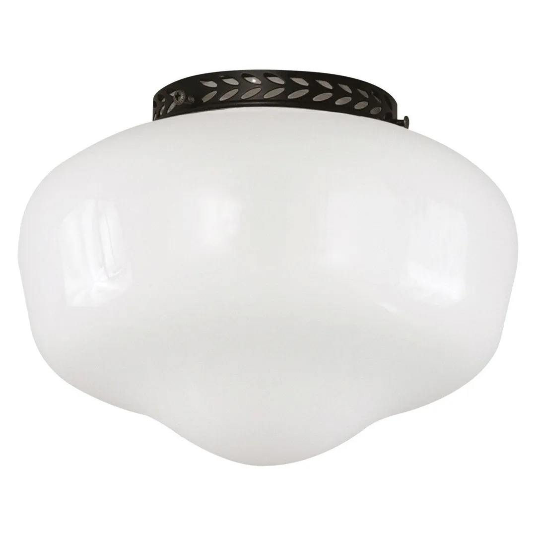 Savoy House Schoolhouse Indoor Outdoor Light kit Fan Light Kit in Flat Black, photo 2 of 2