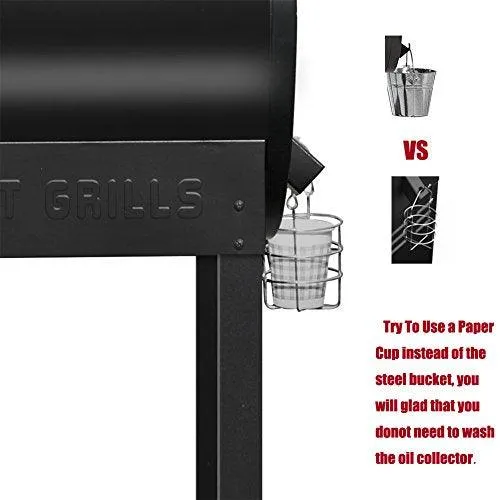 Portable Party Wood Pellet BBQ Grill & Smoker 700 Cooking Area 8-in-1 Grill, photo 3 of 12
