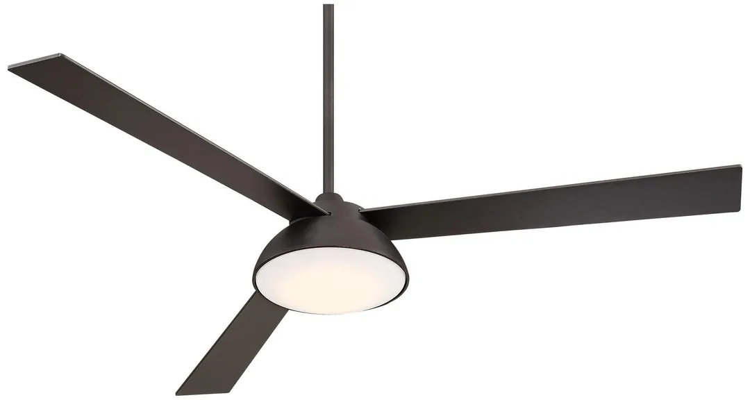 Casa Vieja 60" Casa Vieja Modern Outdoor Ceiling Fan with Light LED Dimmable Remote Rubbed Bronze Reversible Blades Damp Rated Patio Porch, photo 2 of 5