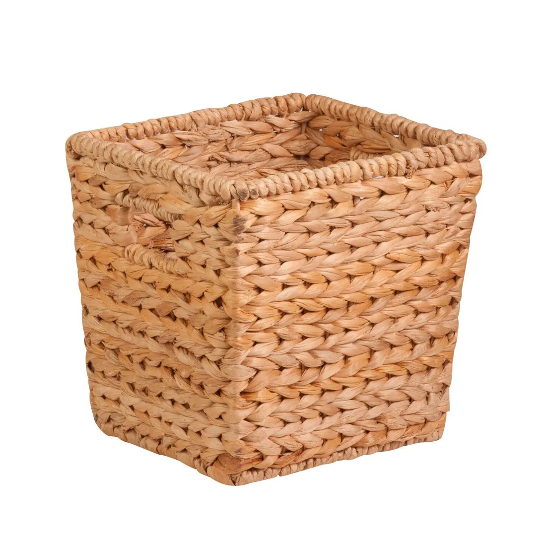 Honey-Can-Do Banana Leaf 10-1/2 in. L X 10-1/2 in. W X 10-1/2 in. H Brown/Natural Storage Basket, photo 2 of 3