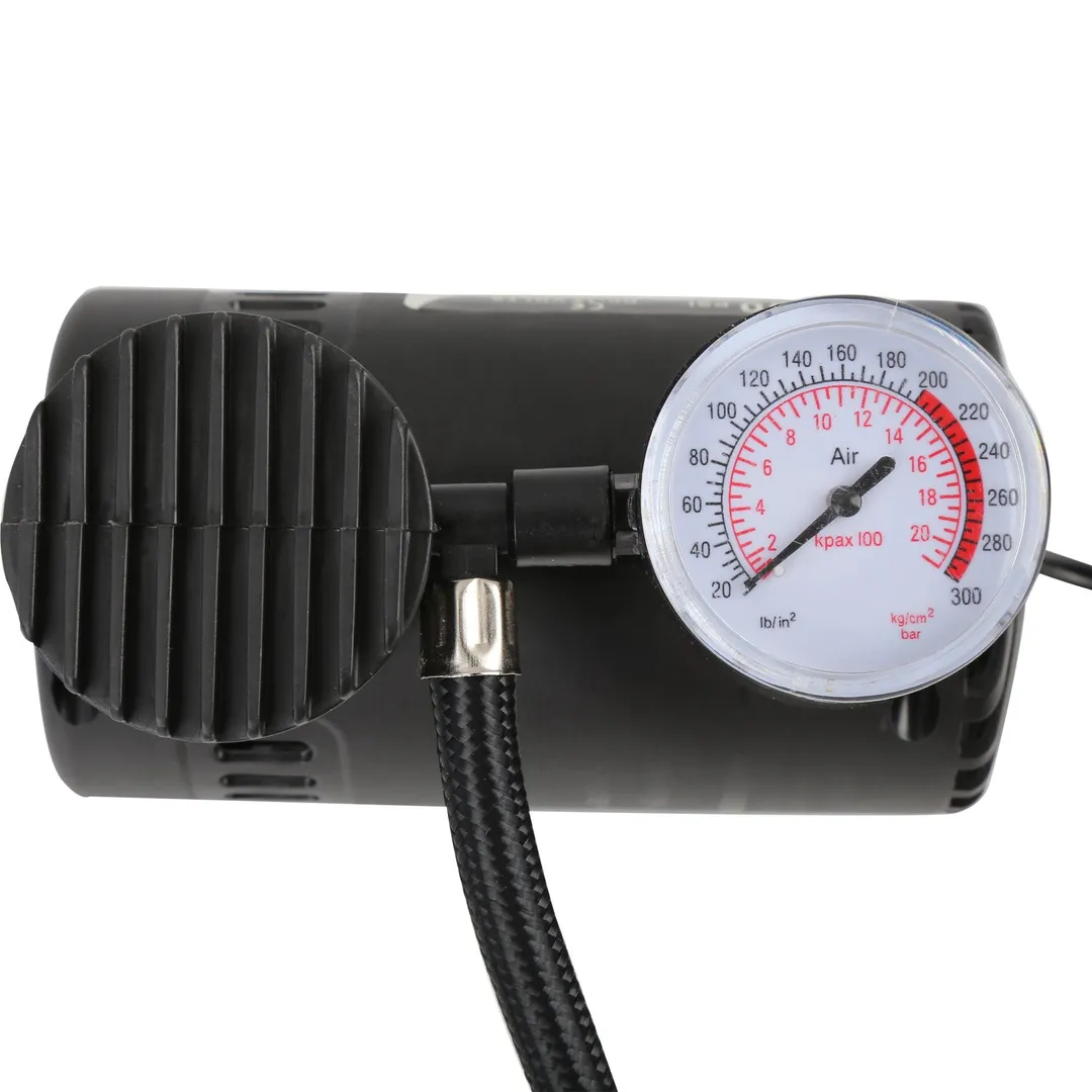 Unique Bargains 12V 300 PSI Portable Mini Air Compressor Pump Black Car Van Bike Bicycle Tyre Inflator, photo 6 of 7