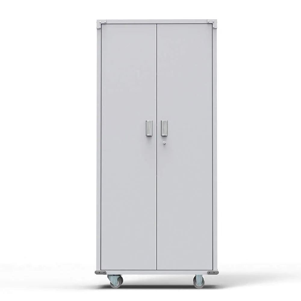UBesGoo 5 Shelf Steel Storage Cabinet, with 4 Adjustable Shelves and Lockable Doors, for Home Study Room and Office, 74 in. H, photo 2 of 8