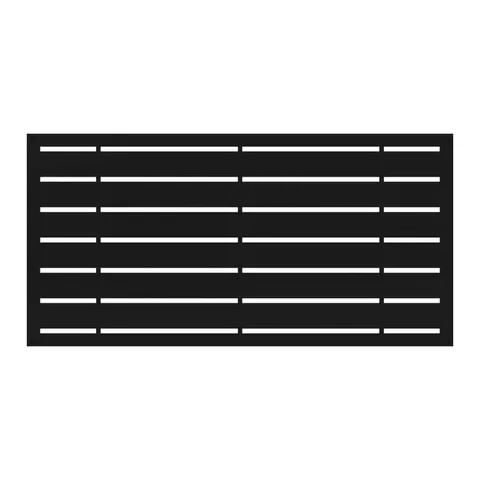 Boardwalk 2 ft wide · 4 ft long Black Polymer Screen Panel