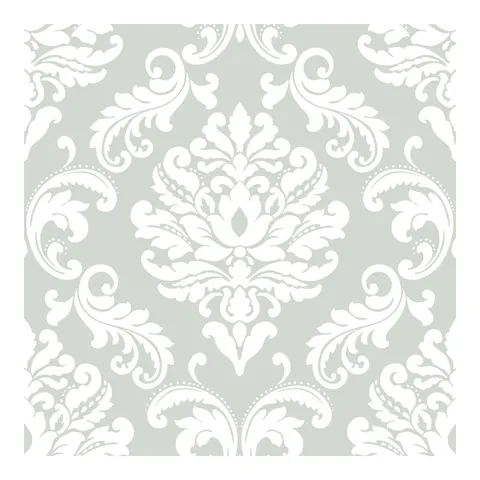 Ariel Grey Peel & Stick Wallpaper
