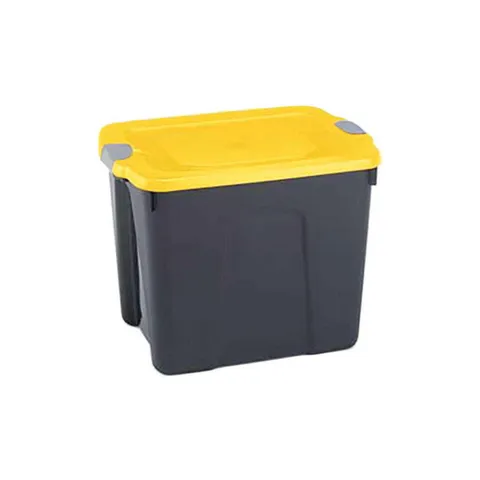 Homz Durabilt 23.5 in high · 18 in wide · 17.25 in deep Stackable Storage Tote
