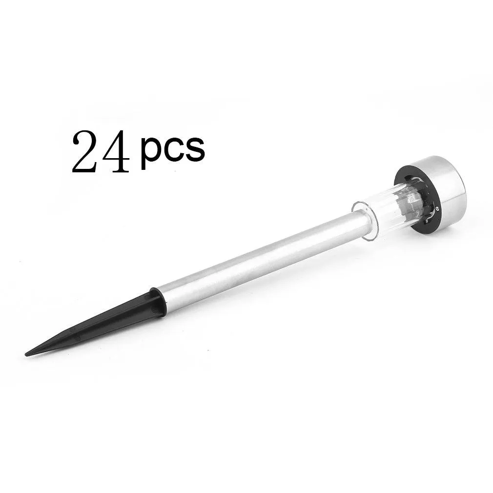 Zimtown 24pcs 5W Garden High Brightness Solar Power LED Lawn Lamps with Lampshades Stailess Steel, photo 2 of 15
