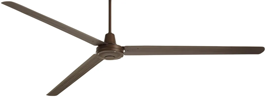 Casa Vieja 84" Casa Vieja Industrial Outdoor Ceiling Fan with Remote Control Large Oil Rubbed Bronze Damp Rated for Patio Porch, photo 2 of 6