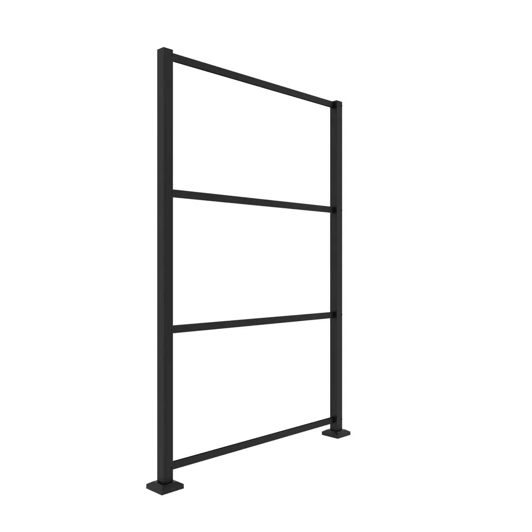 Barrette Outdoor Living Matte Black Aluminum 5 in. W X 78.5 in. L Screen Frame Kit 1 pk, photo 2 of 3