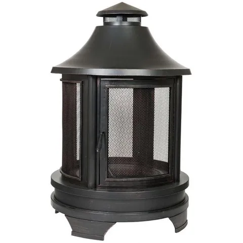 Dagan FP-1026 Pagoda Style Wood Burning Fire Pit with 6 in. Clearance