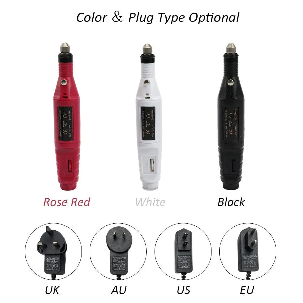Anself Mini Electric Grinder Drill Tool Nail Gel Polish Removing Drill Manicure Machine Grinding Rotary Tool Kit for Milling Trimming Polishing Engraving, photo 2 of 7