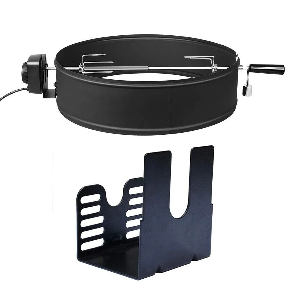 PROKTH Electric Grill Motor Bracket Set Barbecue Accessories Stainless Steel Rotisserie Universal Barbecue Grill Motor Support Plates Outdoor Camping BBQ Tools, photo 6 of 7