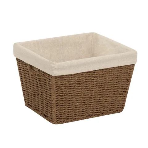 Honey-Can-Do 10 in long · 12 in wide · 8 in high Brown Rope Basket