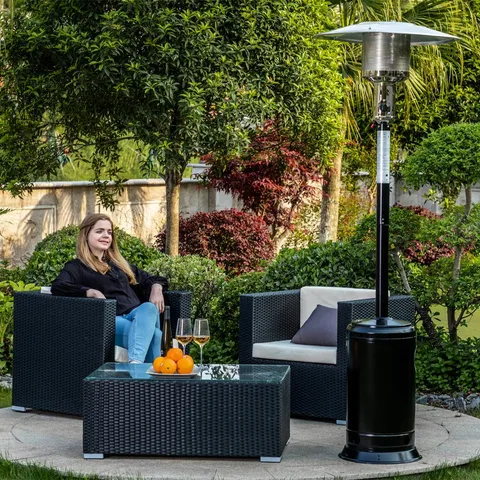 Standing Patio Heater - hammered black