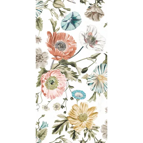Vintage Poppy Peel and Stick Wallpaper