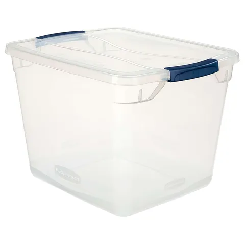 Rubbermaid Cleverstore 10.5 in high · 13.375 in wide · 18.75 in deep Stackable Storage Tote