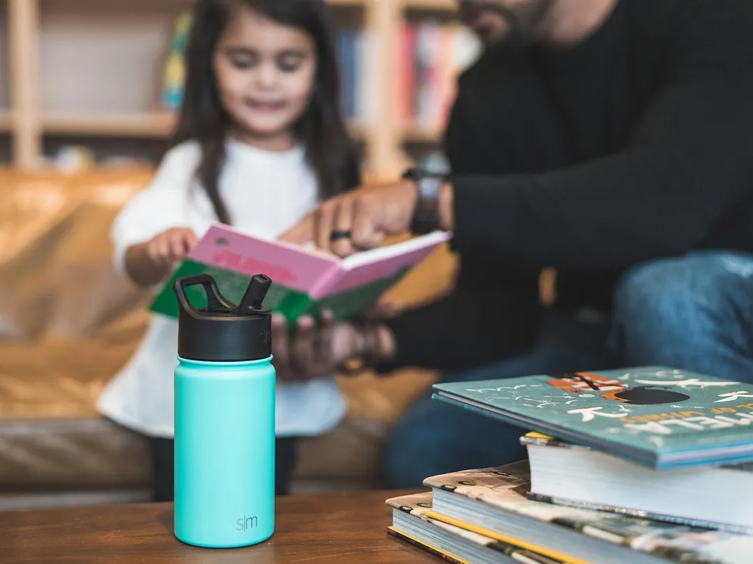 Simple Modern 22 oz Summit Water Bottle with Straw Lid - Gifts for Hydro Vacuum Insulated Tumbler Flask Double Wall Liter - 18/8 Stainless Steel -Rose Gold, photo 2 of 7