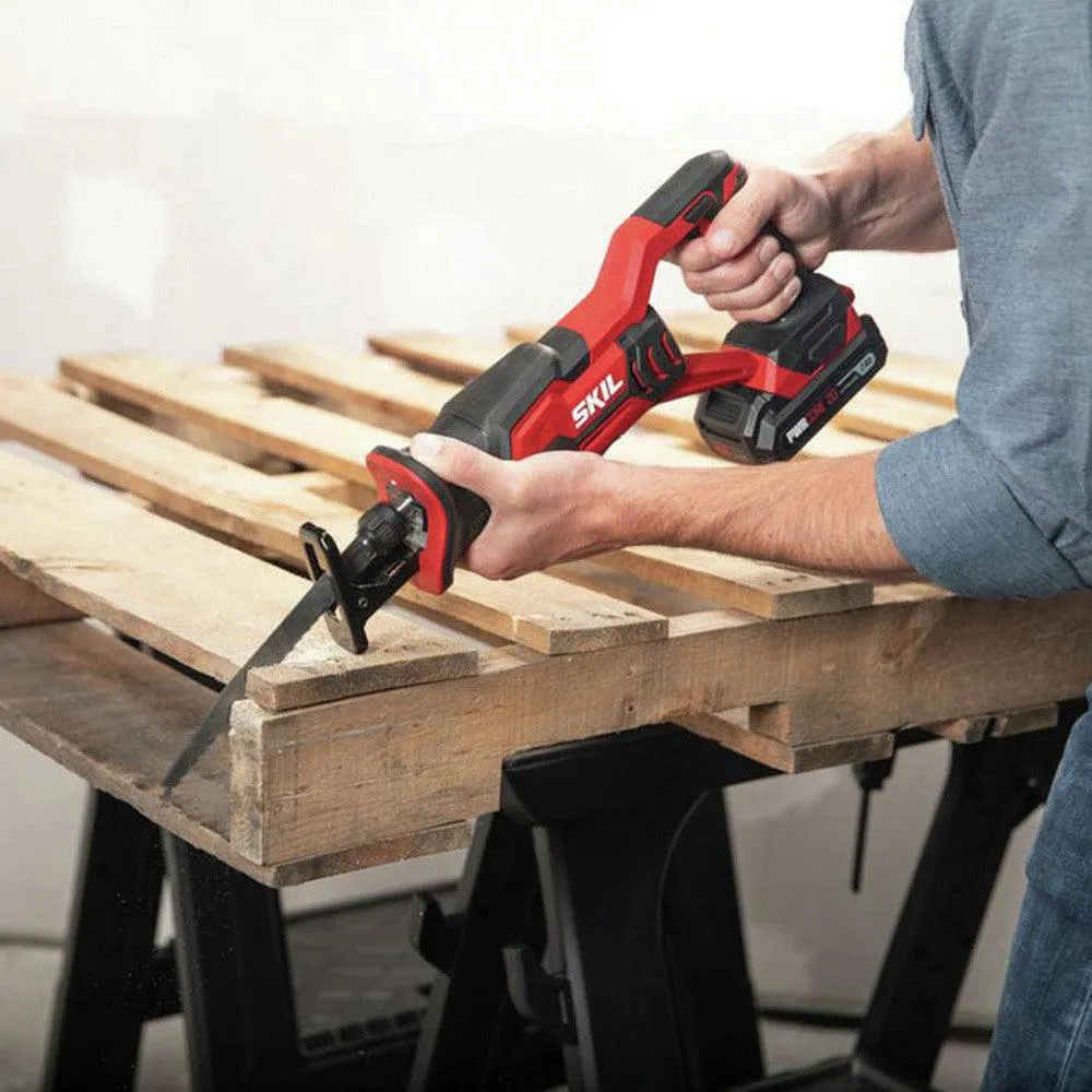 SKIL PWRCore 4-Tool 20V Cordless Combo Kit with (2) 2.0Ah Lithium-Ion Batteries and Charger, CB739601, photo 10 of 16