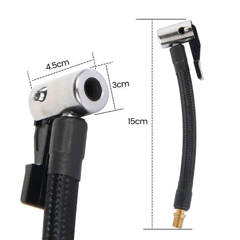Willstar Locking Air Chuck with Air Hose and Standard Tire Valve Fine Thread, Air Inflator Hose Adapter for Twist on Convert To Lock on Connection, photo 9 of 10