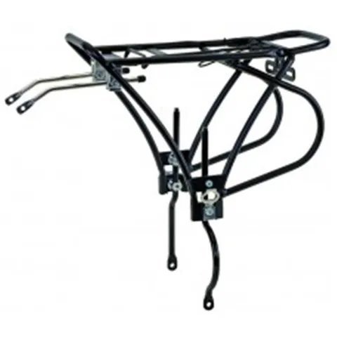 Traveler Black Alloy Pannier Rack with Disc Brake Mounts