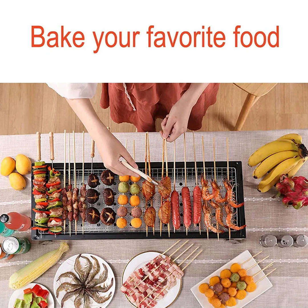 Foldable BBQ Grill,BBQ Charcoal Grill,Portable Barbecue Camping Picnic Grill Stove Outdoor,Barbecue Portable Folding Grill Barbecue Kits for Cooking Camping Hiking Picnic Garden Terrace Travel, photo 4 of 7