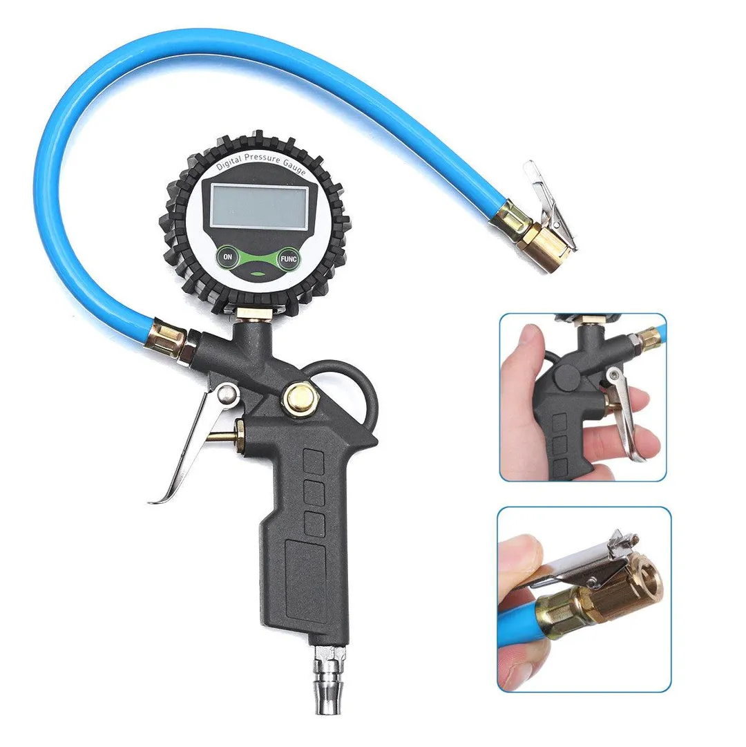 KUDOSALE 220 psi LCD Digital Tire Inflator with Pressure Gauge Air Chuck Hose Car Truck, photo 2 of 7
